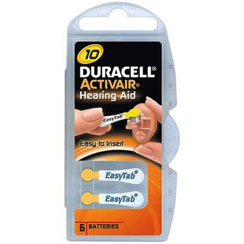 PİL KULAKLIK DURACELL NO10 6 LI PAKET