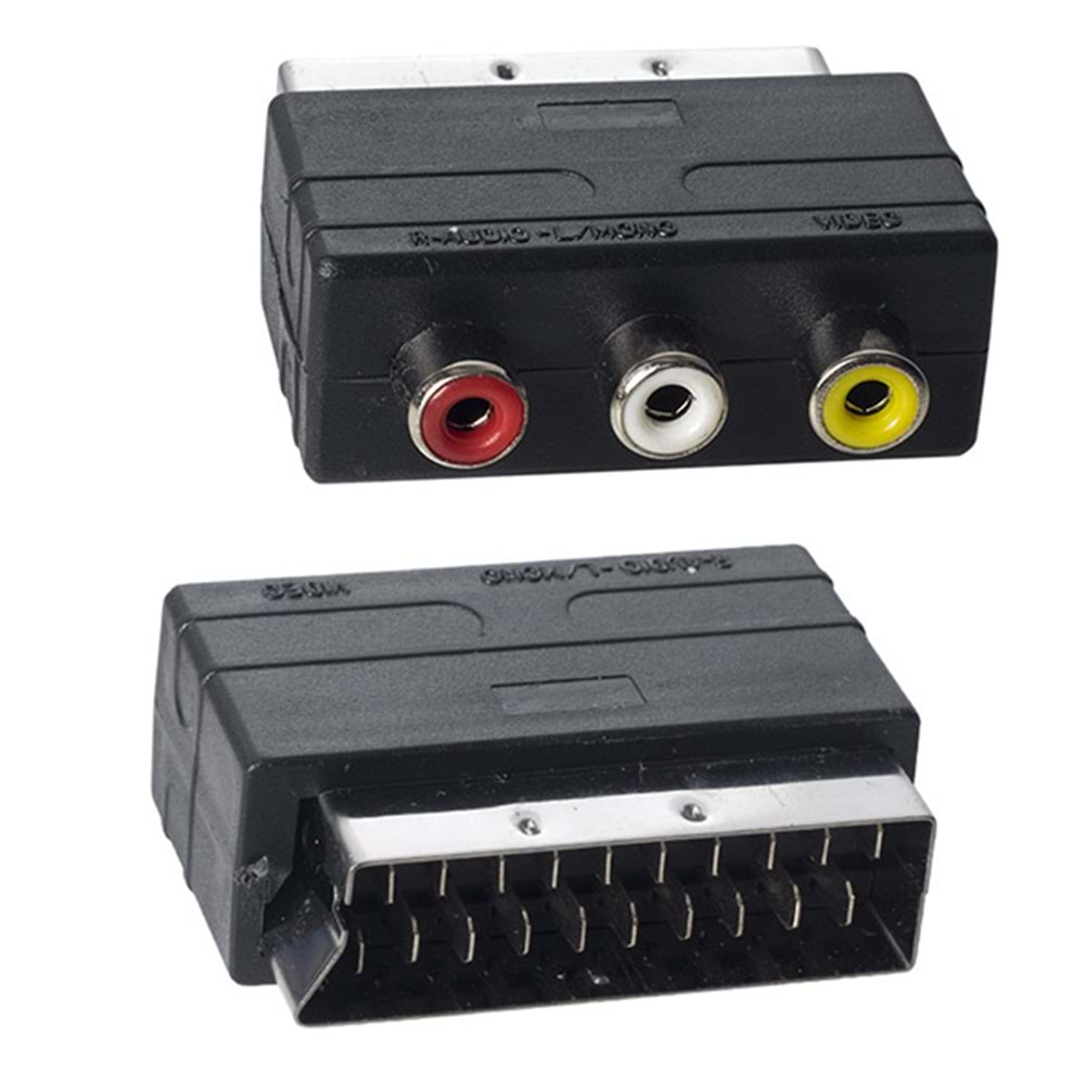 SCART RCA ADAPTÖR MİNİ MODEL