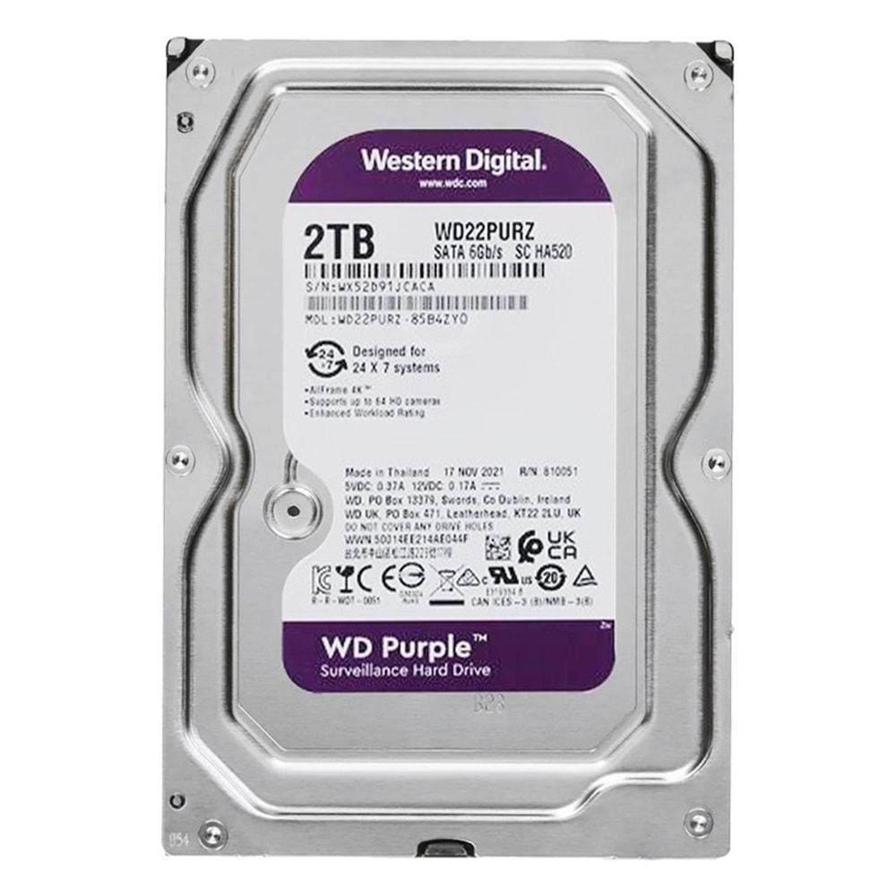 WESTERN DİJİTAL 2 TB HARDDİSK