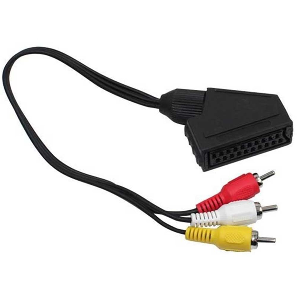 Scart Adaptör Dişi Rca Erkek