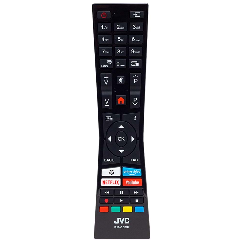 VESTEL RC A2 43100P - JVC RM-C3337 NETFLIX-YOUTUBE-PRİME VİDEO TUŞLU LCD-LED TV KUMANDA (SRC-4316)