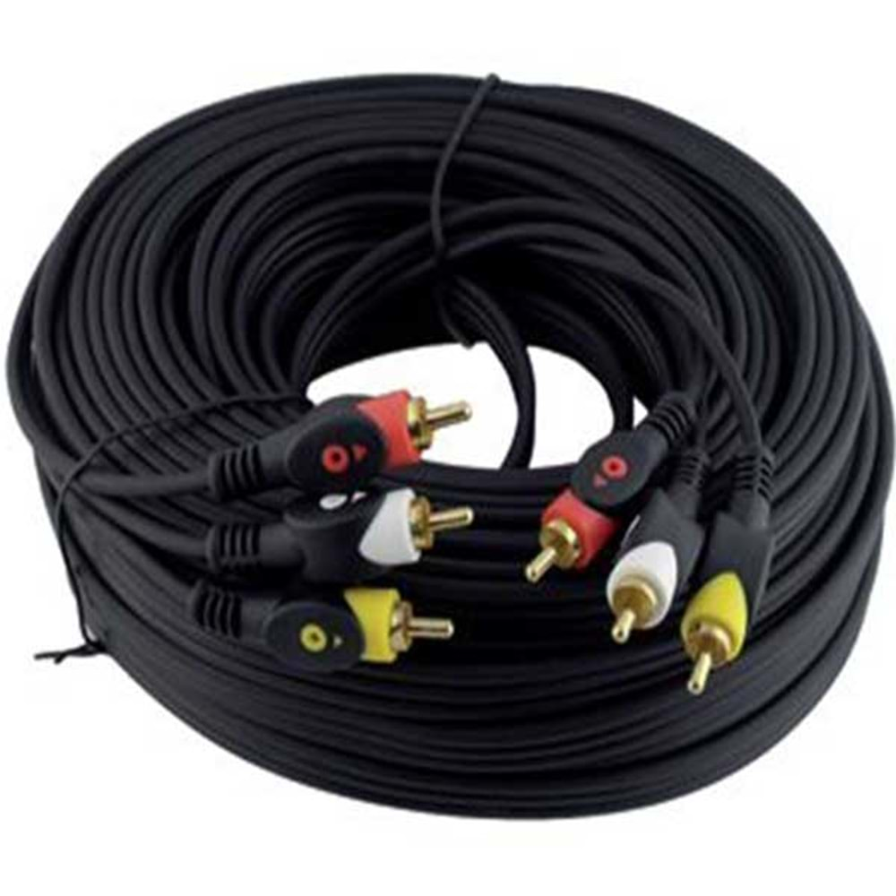 3 RCA + 3 RCA 20 METRE KABLO 1. KALİTE