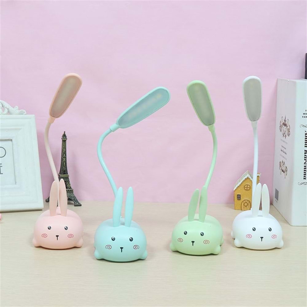 Dekoratif Masa Ve Gece Lambası Usb Şarjlı Tavşan Masa Lambası 06
