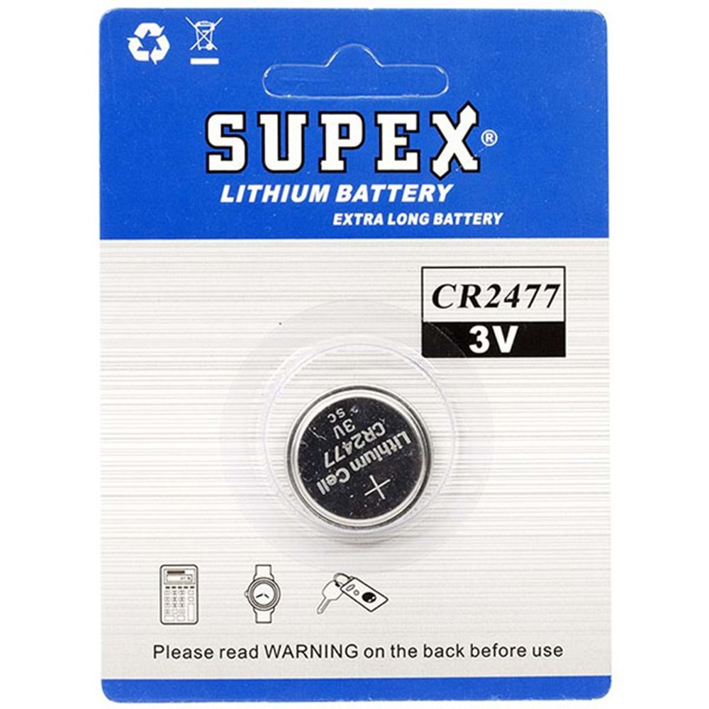 CR2477 3V LİTYUM PİL TEKLİ