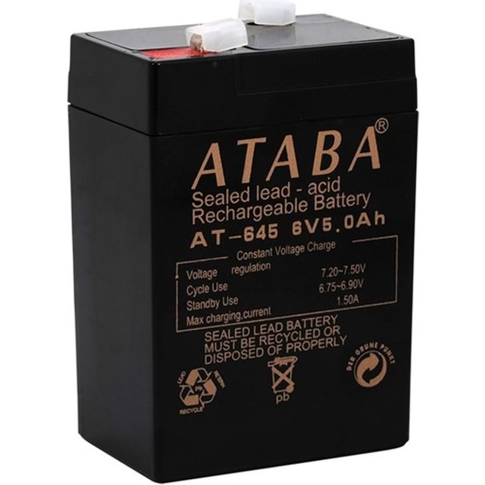 ATABA AT645 6 VOLT 5A IŞILDAK AKÜSÜ