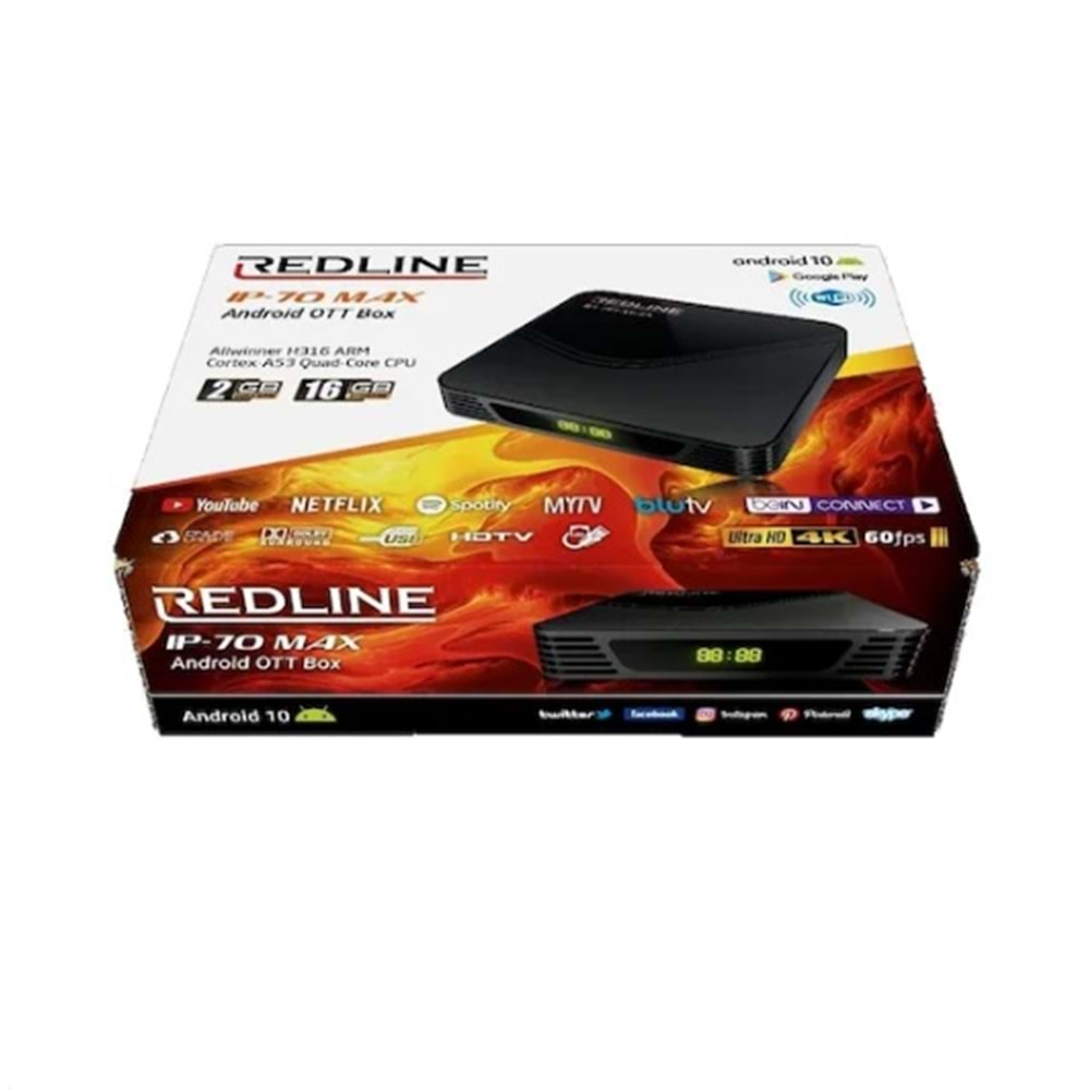 Redline IP70 2GB Ram 16GB HF Android Box