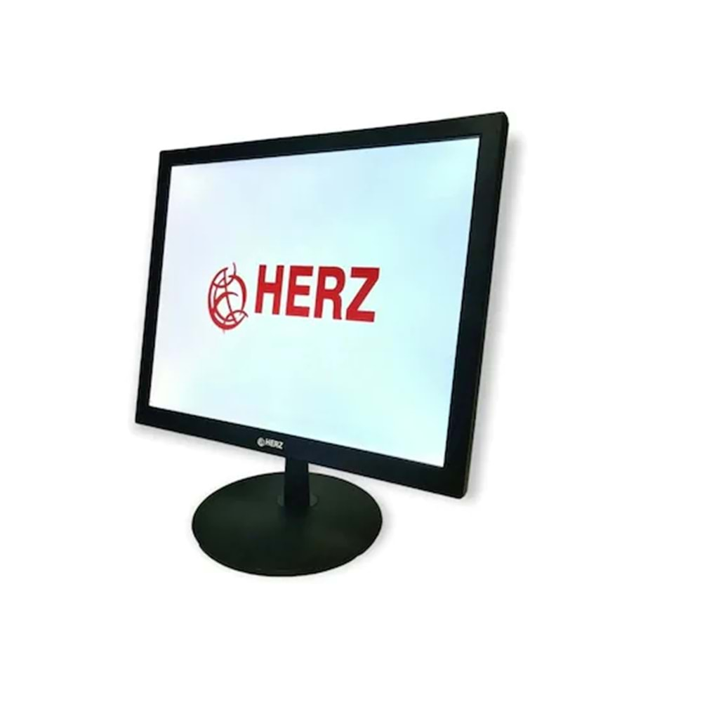 Herz 17'' HD LED Monitör Vga HDMI Rca Girişli Hoparlörlü