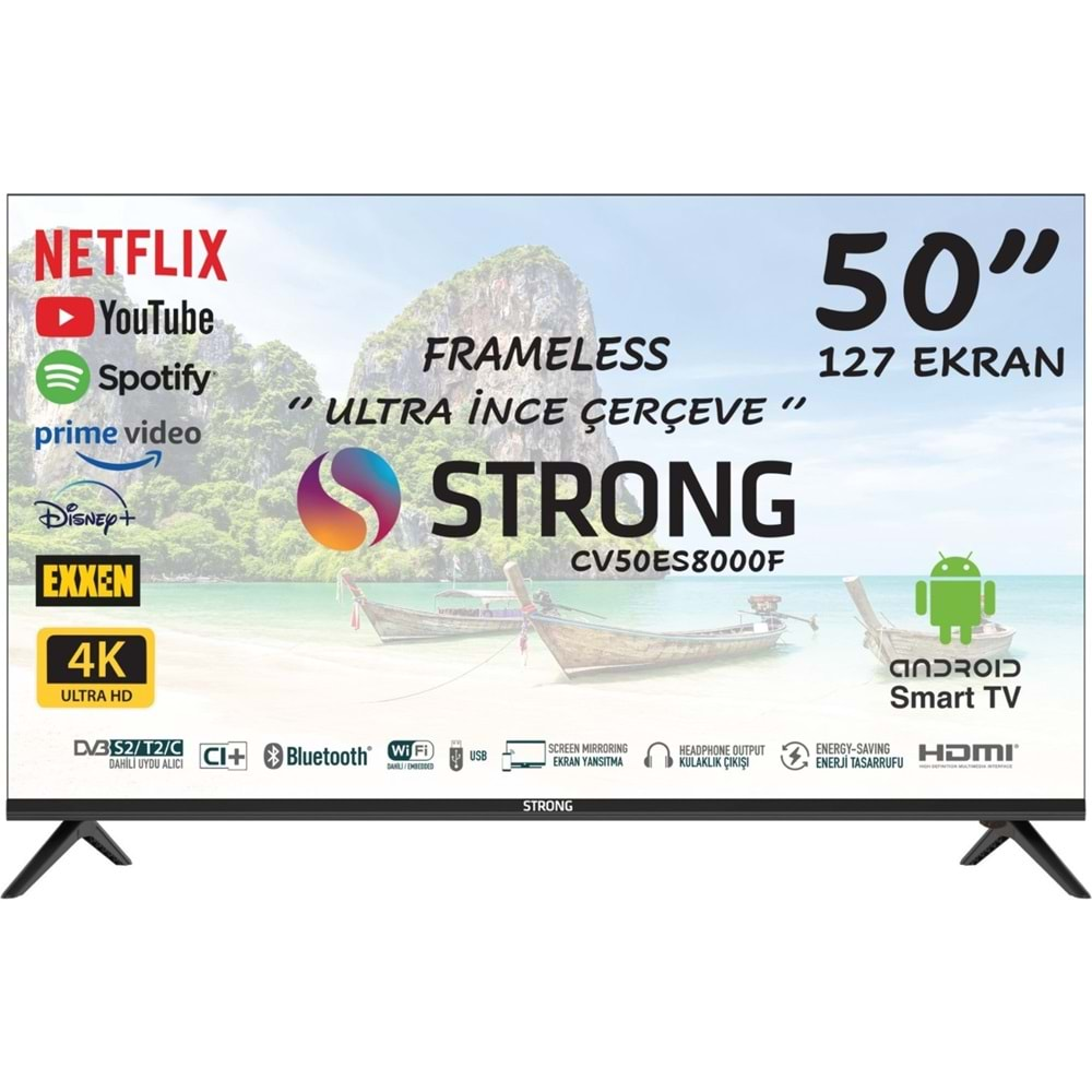 STRONG 50 İNÇ 127 EKRAN LCD ANDROID TV