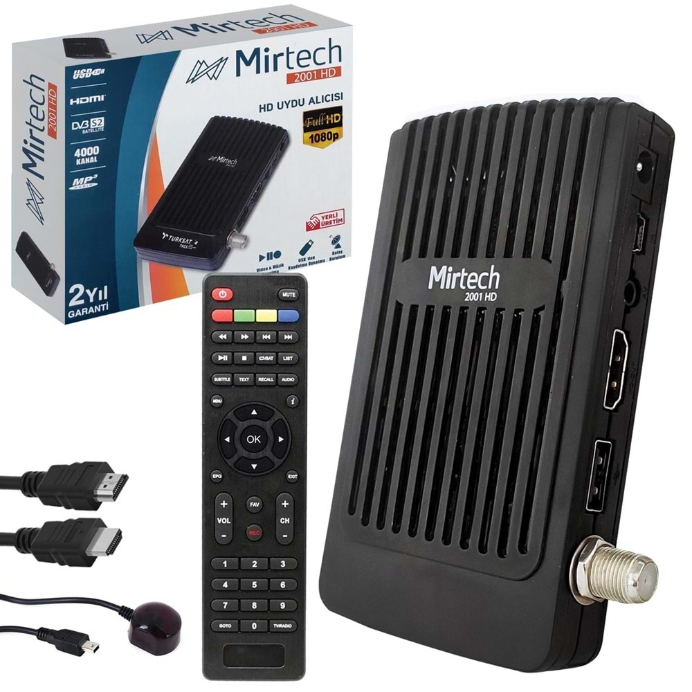 MİRTECH 1801/2001 HD UYDU ALICI