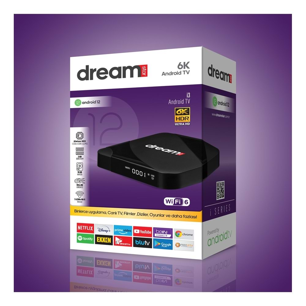 DREAMSTAR İ3 ANDROİD BOX 6K ULTRA