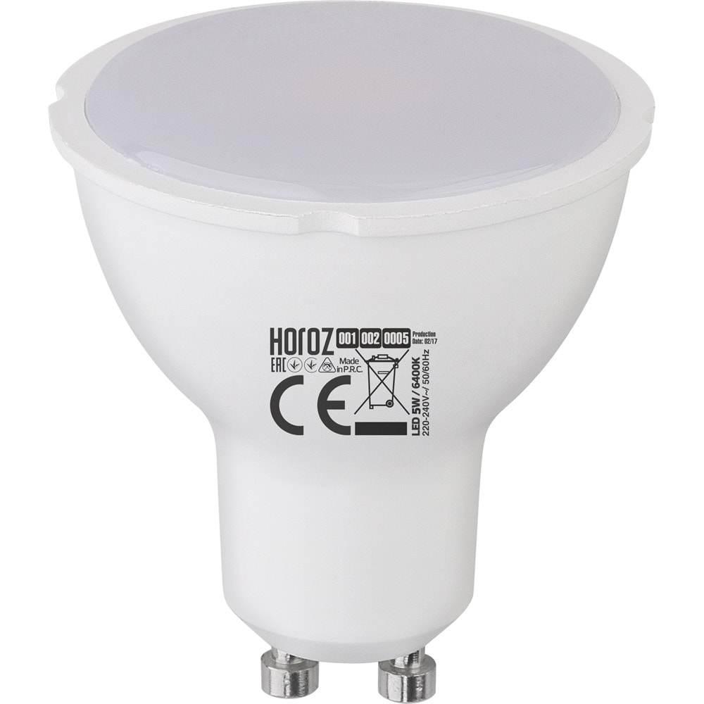 HOROZ PLUS-6 6W 6400K GU10 LED AMPUL