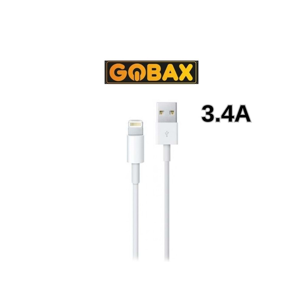 GOBAX GBX-09 3.4 AMPER LIGHTNING IPHONE ŞARJ KABLOSU