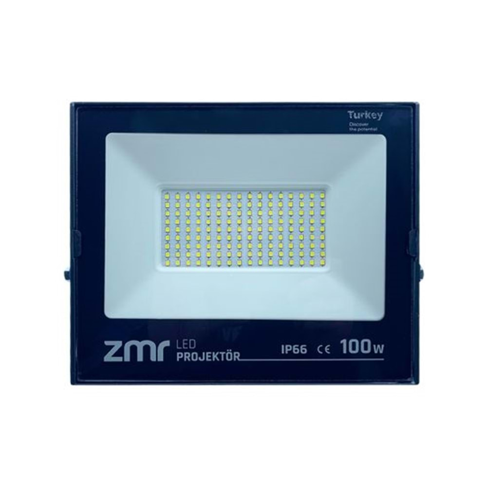 ZMR 100 WATT 6800 LÜMEN IP66 ULTRA SLIM LED PROJEKTÖR BEYAZ 6500K 312/S