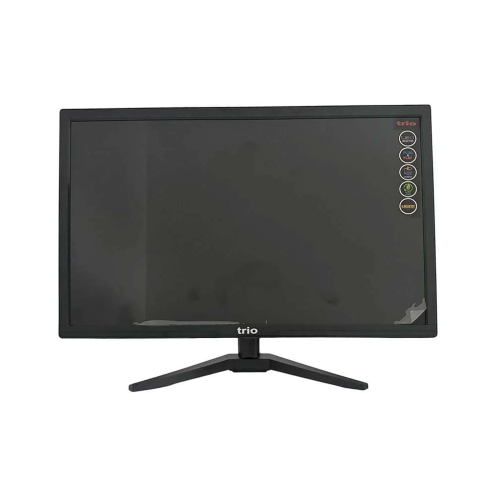 TRİO 19'' HD LED CCTV Monitör Vga HDMI Rca Girişli Hoparlörlü