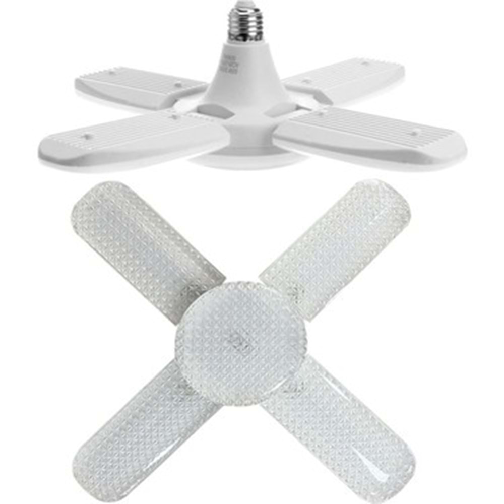 KİALED 60W BEYAZ 4+1 PERVANE LED AMPUL