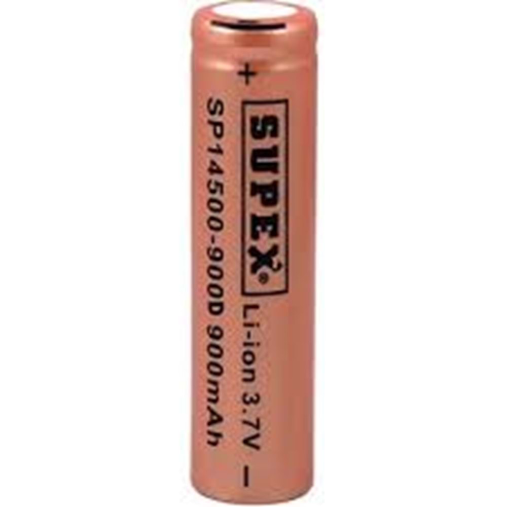 SUPEX 14500 3,7V 900MAH LİTYUM PİL BAŞLIKSIZ