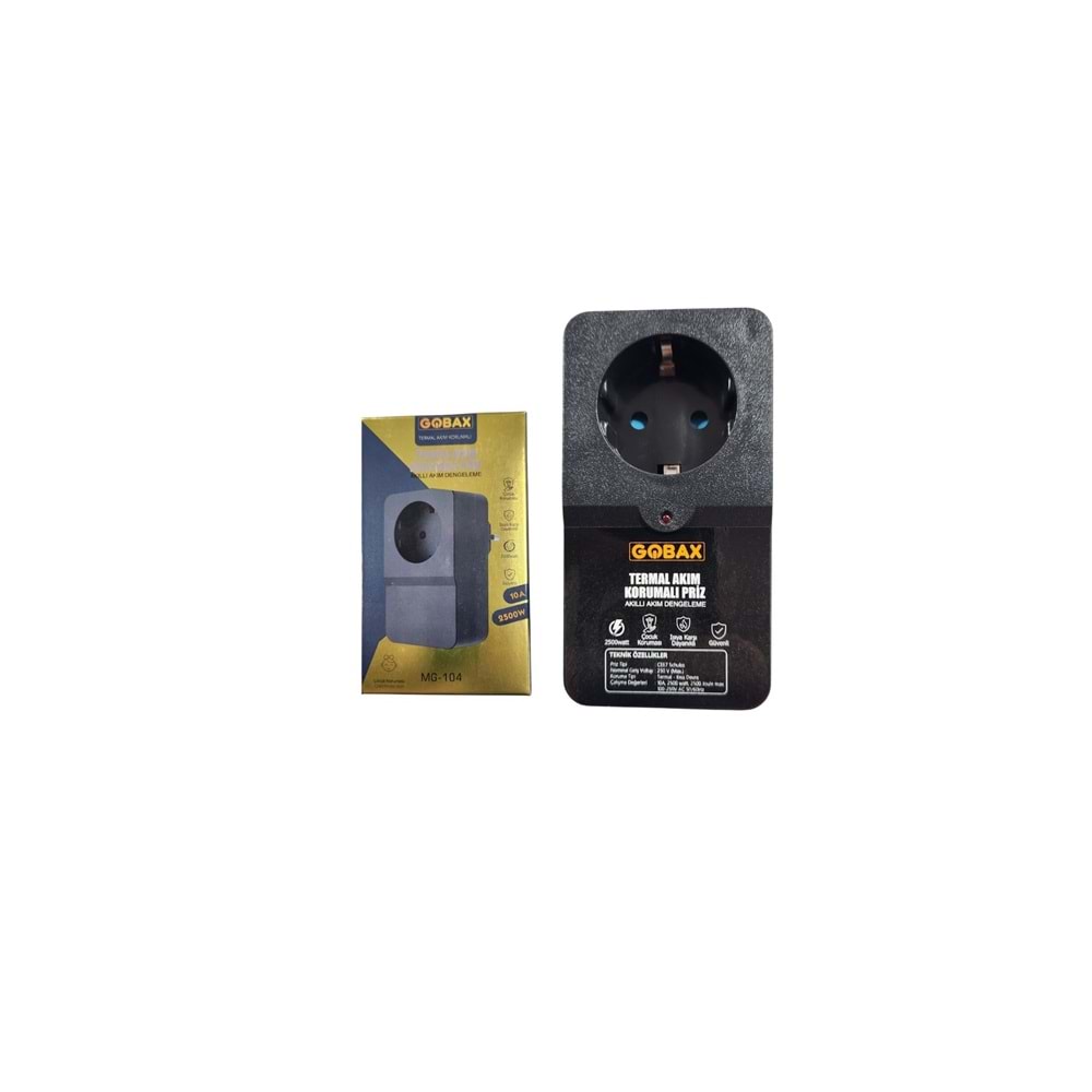 GOBAX MG-104 TEKLİ AKIM KORUMALI PRİZ