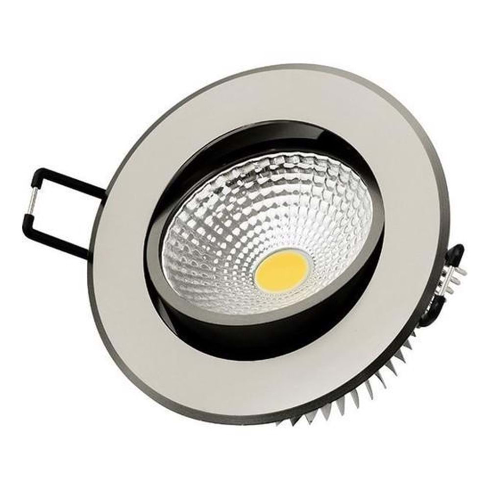 LİLYA-5 5W COB LED MAT KROM BEYAZ 6400K