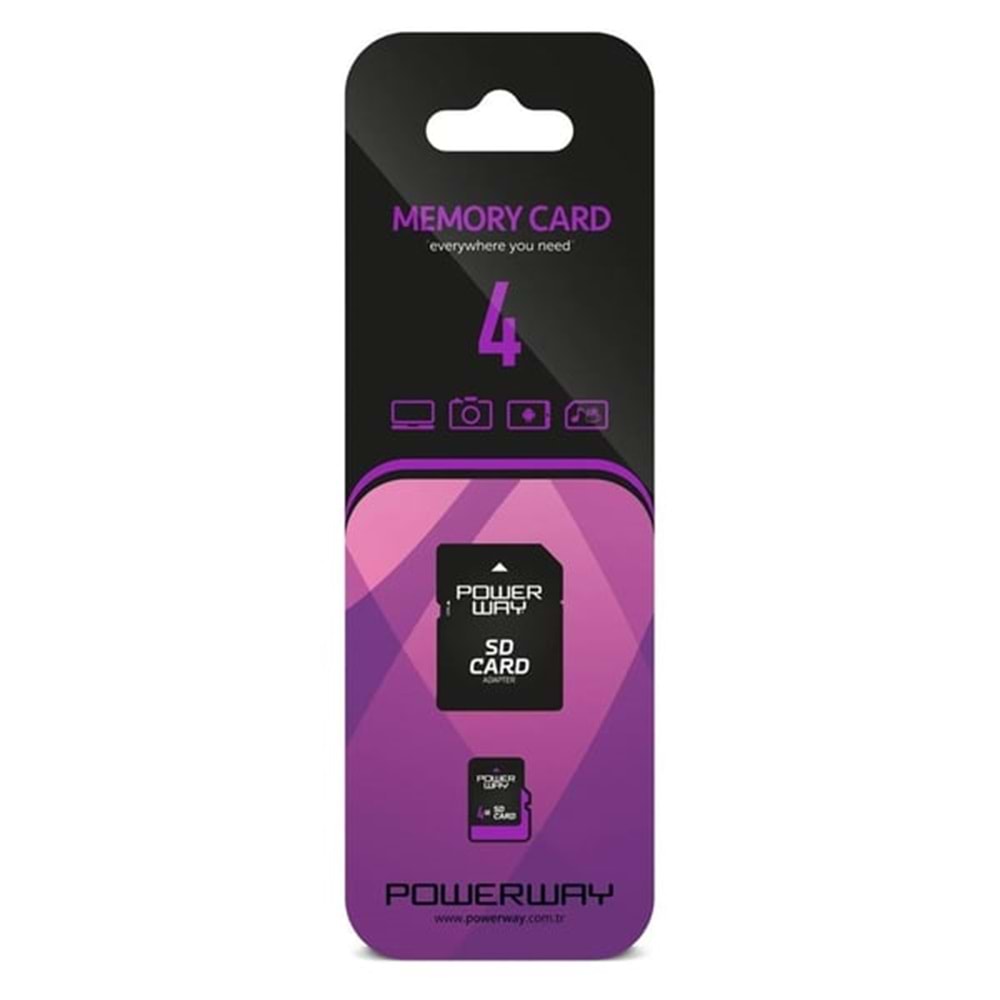 POWERWAY PWR-4 4GB MICRO SD HAFIZA KARTI