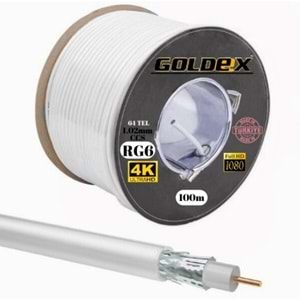 RG6/U4 1.02MM 64 TEL ANTEN KABLOSU 100 METRE YERLİ ÜRETİM