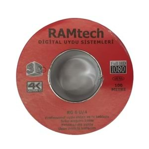 RG6/U4 1.02MM 48 TEL ANTEN KABLOSU 100 METRE YERLİ ÜRETİM