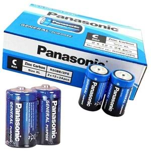 PANASONIC MANGANEZ ORTA C BOY 2 Li PİL PAKET