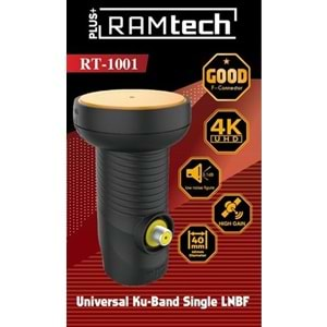 TEKLİ LNB RAMTECH RT-1001 GOLD 0.1DB 4K