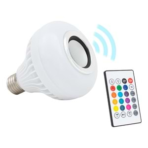 OM-30 BLUETOOTH KUMANDALI MÜZİK ÇALAR RGB LED AMPUL