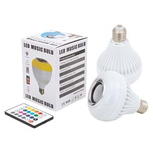 OM-30 BLUETOOTH KUMANDALI MÜZİK ÇALAR RGB LED AMPUL