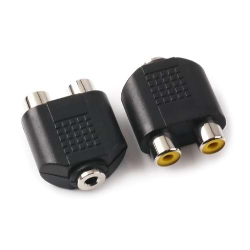 3.5MM STEREO DİŞİ / 2 RCA DİŞİ ÇEVİRİCİ JACK