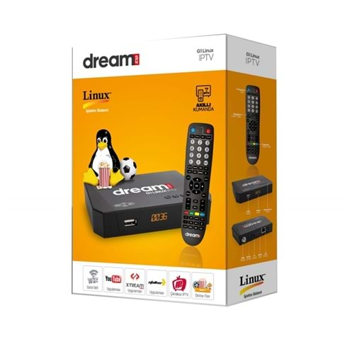 DREAMSTAR G1 LİNUX İP TV HD UYDU ALICISI