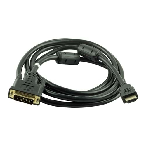 HDMI DVI KABLO 1.5 METRE DVI 24+1 MALE TO HDMI 19P MALE Goldeex