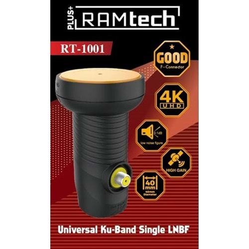 TEKLİ LNB RAMTECH RT-1001 GOLD 0.1DB 4K