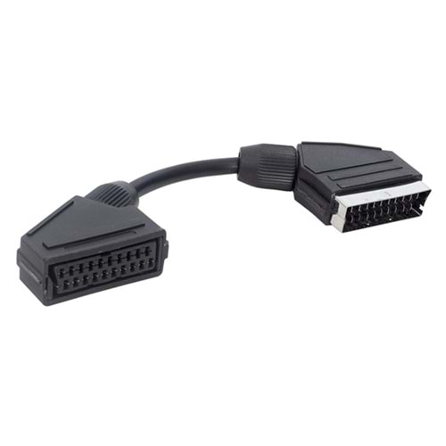 SCART ERKEK SCART DİŞİ ARA KABLO 20 CM