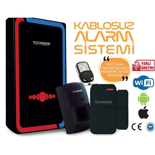Teknowin no1 Kablosuz Alarm Sistemi