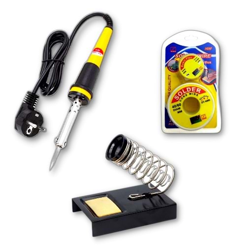 Pinsun Havya 40W +Lehim Teli+ Lehim Pastası+ Lehim Sehpası