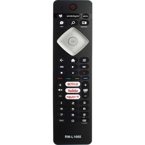 Philips RM-L1660 H0357C Netflix-Rakuten Tv Tuşlu Tv Kumanda