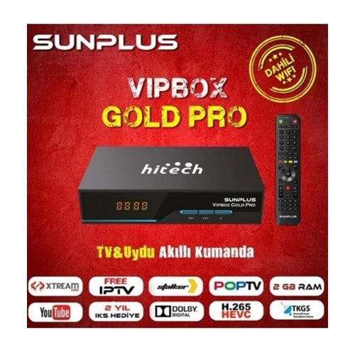 Sunplus Vipbox GOLD PRO Full HD Mini Uydu Cihazı Dahili WiFi