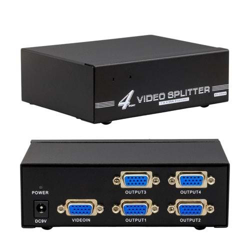 4 PORT 250 MHZ MONİTÖR ÇOKLAYICI VGA SPLITTER DAĞITICI