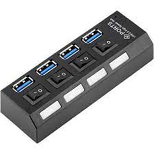 4 PORT ANAHTARLI USB 3.0 30 CM KABLOLU USB HUB ÇOKLAYICI