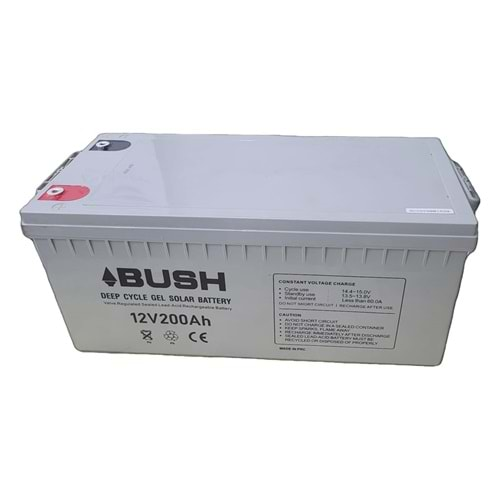 AKÜ BUSH 12 VOLT 200 AMPER JEL TİP AKÜ