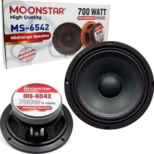 MOONSTAR MS-6542 16CM MİDRANGE OTO HOPARLÖR 700W 2Lİ TAKIM