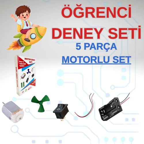 ÖĞRENCİ DENEY SETİ MOTORLU 5 PARÇA