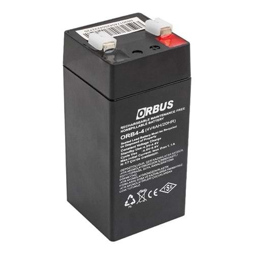 AKÜ 4V 4A DİK AKÜ (45X45X100MM)