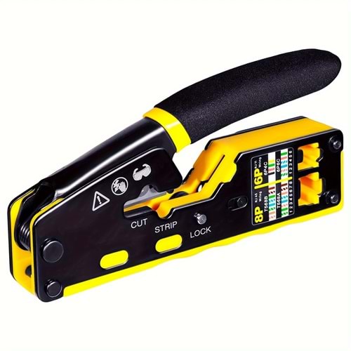 TOOLS EZ-RJ45-RJ11-RJ12- 6P-8P DELİKLİ ÇAKMA PENSESİ PROFESYONEL