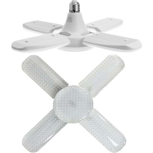 KİALED 60W BEYAZ 4+1 PERVANE LED AMPUL