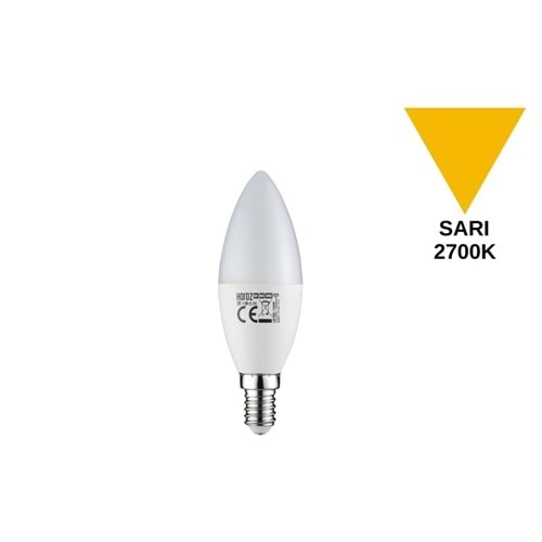 HOROZ ULTRA-8 8W E14 MUM SARI 2700K LED AMPUL