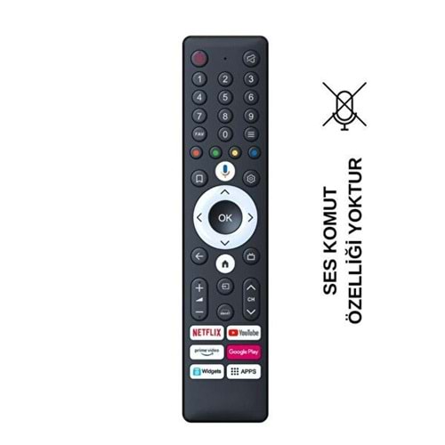 ARÇELİK BEKO NETFİLİX YOUTUBE WİDGETS LCD LED TV KUMANDA (SES KOMUT YOKTUR)