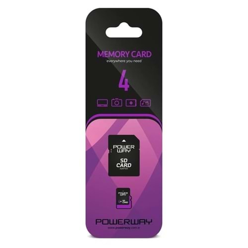 POWERWAY PWR-4 4GB MICRO SD HAFIZA KARTI