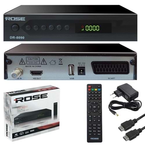 ROSE DR-8070 SCART FULL HD KASALI UYDU ALICI